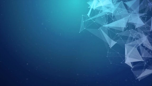 223. Abstract plexus dark blue structure medical substance molecules medical and technology futuristic structure presentation loop backgrund for science, chemistry, biology, medicine, research.