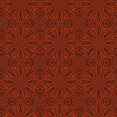 Seamless floral pattern with a variety of floral motifs.