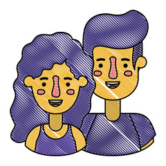 couple avatar characters icons