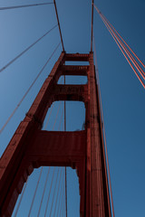 Obraz premium details of the golden gate, san francisco. united states