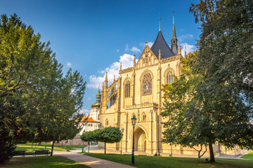 The Cathedral of St Barbara in Kutna Hora, Czech Republic, Europe.