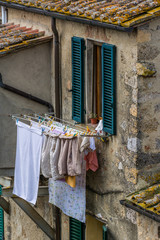 drying cloth outside