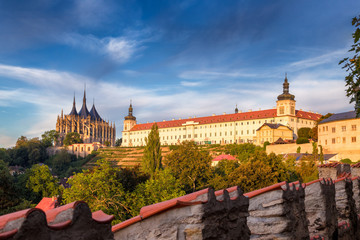 Fototapeta premium The Cathedral of St Barbara and Jesuit College in Kutna Hora, Czech Republic, Europe.