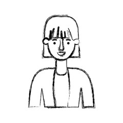 beautiful and young woman character