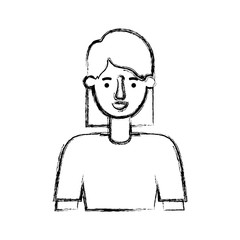 beautiful and young woman character