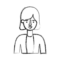 beautiful and young woman character