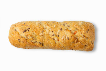 Fresh diet bun, isolate