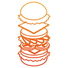 delicious burger fast food