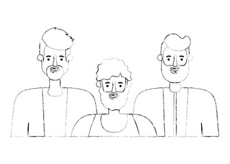 group of men characters