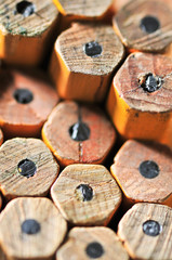 Pencil ends background.
