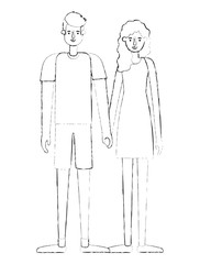 couple avatar characters icons