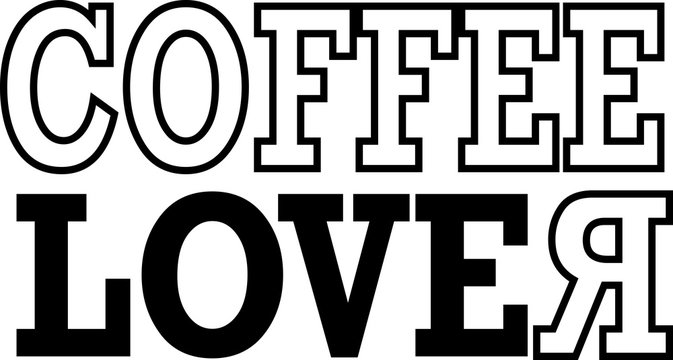 Fototapeta Coffee Lover write - Vector