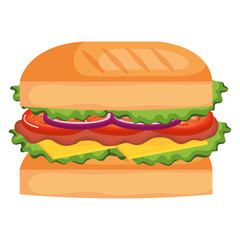 delicious burger fast food