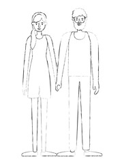 couple avatar characters icons