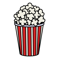 delicious pop corn icon