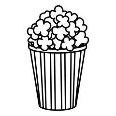 delicious pop corn icon