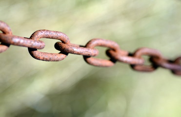 Verrostete Metallkette