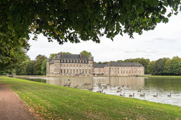 Beloeil castle and gardens, in Hainaut province, Belgium