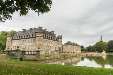 Fototapeta na wymiar Beloeil castle and gardens, in Hainaut province, Belgium