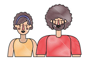 couple avatar characters icons