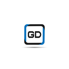 Initial Letter GD Logo Template Design