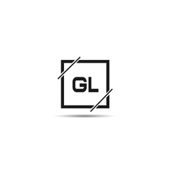 Initial Letter GL Logo Template Design