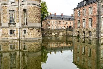 Fototapeta premium Beloeil castle and gardens, in Hainaut province, Belgium