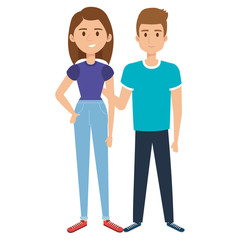 couple avatar characters icons