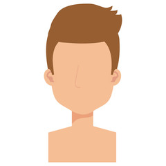 young man shirtless avatar character