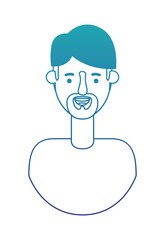 young man with beard avatar character