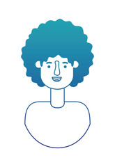 young man with afro avatar character