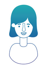 beautiful and young woman character