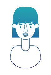 beautiful and young woman character