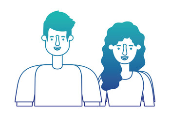 couple avatar characters icons