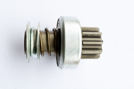 Bendix Drive starter. Detail for starter of automobile. starter drive for motor starter