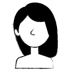 beautiful and young woman shirtless character