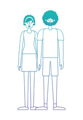 couple avatar characters icons