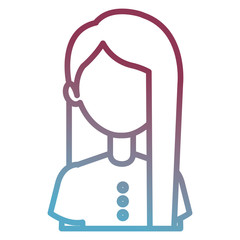 beautiful and young woman character