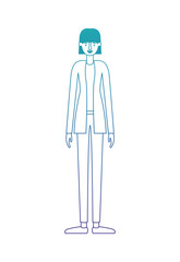 beautiful and young woman character