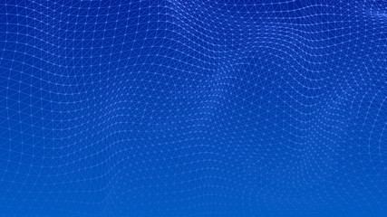 Abstract lines background. Connection structure. Geometric background. Abstract polygonal space. 4k rendering.
