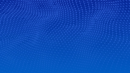 Abstract lines background. Connection structure. Geometric background. Abstract polygonal space. 4k rendering.