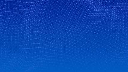 Abstract lines background. Connection structure. Geometric background. Abstract polygonal space. 4k rendering.