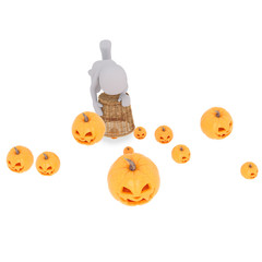 falling during the pumpkin run