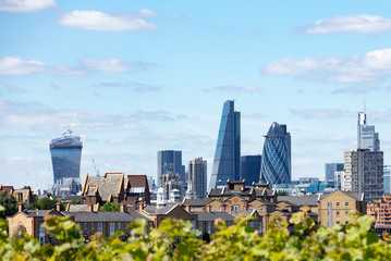 Fototapeta na wymiar London's financial district