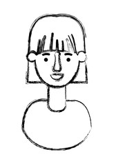 beautiful and young woman character