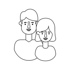couple avatar characters icons