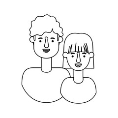 couple avatar characters icons