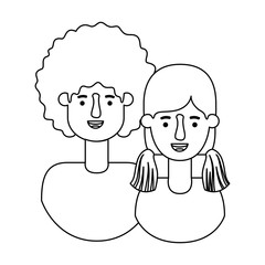 couple avatar characters icons