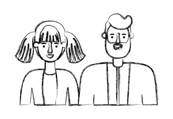 couple avatar characters icons