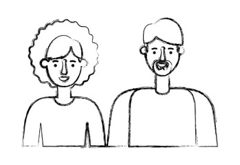 couple avatar characters icons